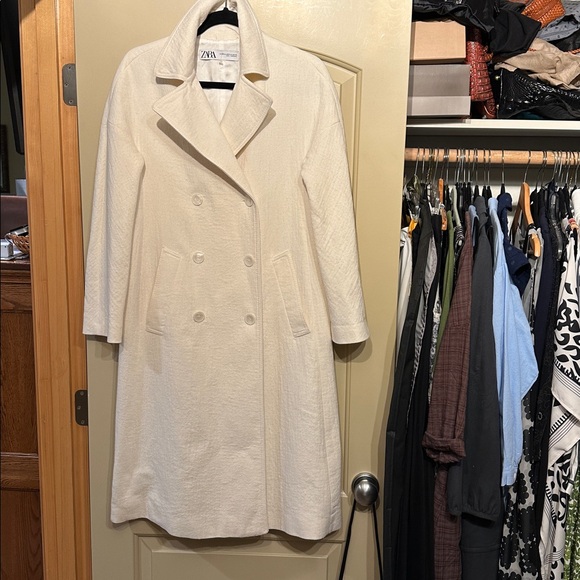 Zara S to M Trench Coat blazer - Picture 4 of 10